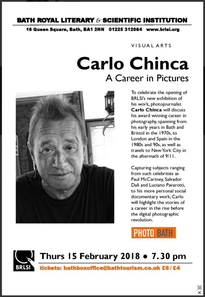 Carlo Chinca Talk At Bath Royal Literary & Scientific Institution